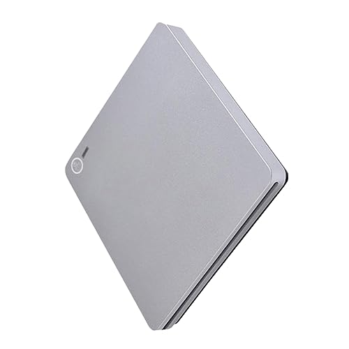 Graveur CD Externe Ultra Fin en aluminium avec câbles intégrés USB et Type C haute fidélité