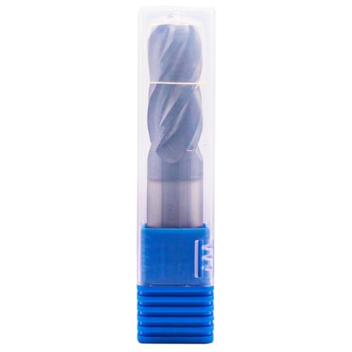 Image of BestParts High Performance Ball Nose Solid Carbide End Mill - AlTiN Coated, 4 Flute, 30 Degree Helix, 3 /4 inch Cutting Diameter, 3 /4 inch Shank Diameter, 1-3 /4 inch Length of Cut, 4 inch Overall Length
