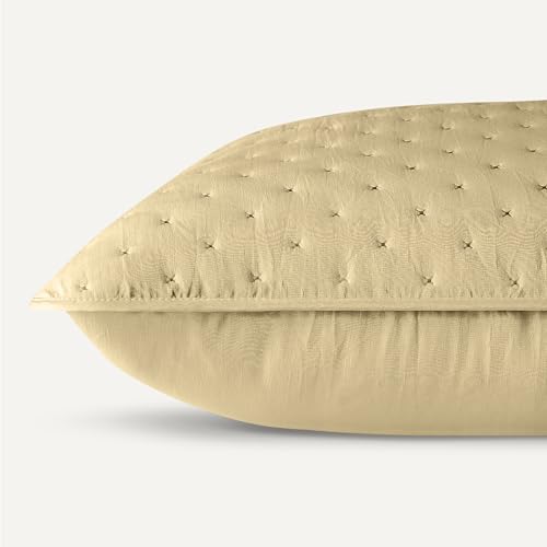 Image of Amazon Basics Brushed Microfiber Quilt Set, Extra Soft with Natural Texture, 3-Piece, Queen /Full, Beige