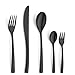 Produktbild Paul Wirths SWING Besteckset 30-teilig | für 6 Personen | Schwarz | hochwertige PVD Veredelung | zeitlos-modernes Besteckset | 18/10 Edelstahl, spülmaschinenfest | schwarzes Besteck Set 6 Personen