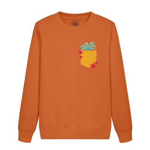 Sweatshirt enfant poche surprise ananas contre la fraîcheur des soirées