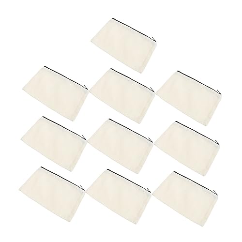 MOTHNUR 10 Piezas Bolsa de cosméticos de sublimación Bolsas almacenaje Bolsas de Almacenamiento Bolsa cosmética Llevar artículos de tocador Bolsa de tocador Travel Cosmetics Bag Lienzo