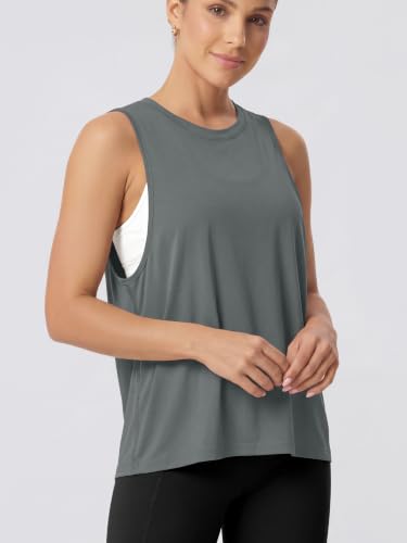 Image of ODODOS 3-Pack Loose Tank Tops for Women Sleeveless Gym Athletic Workout Tops Yoga Shirts