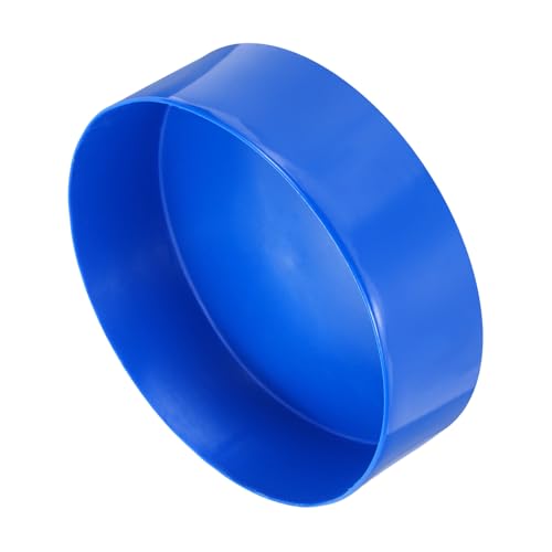 Image of uxcell 2pcs Rubber End Caps 180mm(7 Inch) ID x 80mm(3 1 /8 Inch) H Vinyl Round Tube Bolt Cap Cover Screw Thread Protectors Blue