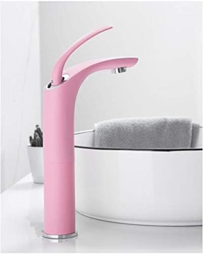 Robinet de lavabo cascade rose amour pour mitigeur de salle de bains chaud