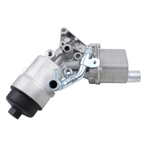 Image of Oil Cooler Filter Housing with Seal for O-pel Vaux-hall Adam Astra J Cascada Corsa D E Insignia A Meriva B Mokka X Zafira Tourer C Chev-rolet Aveo T300 Cruze Orlando Trax 2009-Onwards 1.4 Turbo LPG