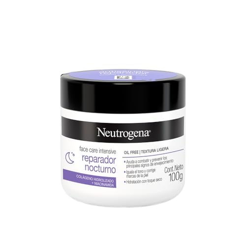 Neutrogena Face Care Intensive Crema Hidratante Facial Reparador Nocturno Colageno 100g