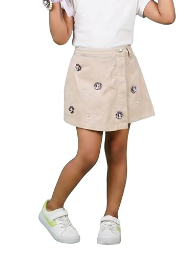 Image of KiddoPanti Girls Denim Over Lap Shorts