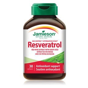 Jamieson Resveratrol- Red Wine Extract with Grape Seed, 30 caps