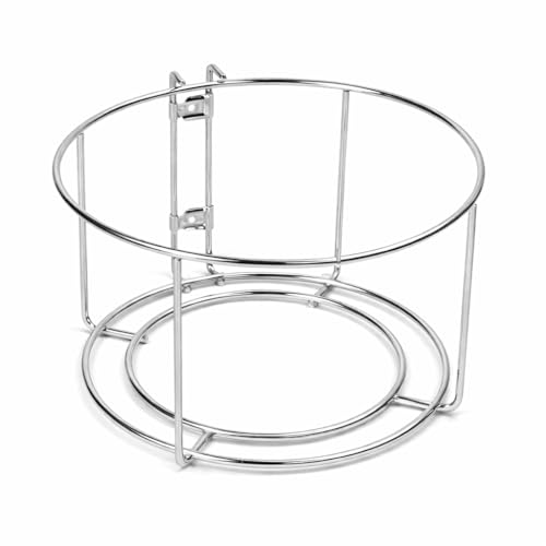 Image of Stainless Steel Open-Top Dustbin Holder Trash Bin Holder Kitchen Storage Wall Mount Modular Kitchen Fixture Hold 10 inch Width Dustbin Stand For Kitchen Cabinet(Pack of 1)(NHSP)