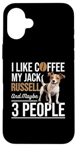 �W���b�N���b�Z���e���A �� �y�b�g I like coffee my Jack Russell �X�}�z�P�[�X iPhone 16 Plus �p