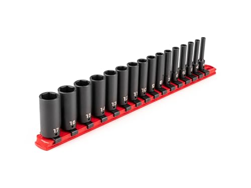 Image of TEKTON 1 /4 Inch Drive Impact Socket Set, 16-Piece | SID90103
