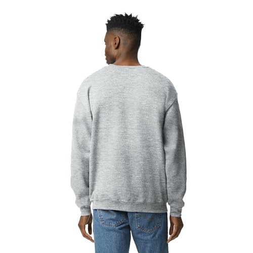 Image of Gildan Adult Fleece Crewneck Sweatshirt, Style G18000, Multipack, Sport Grey (36-pack), X-Large