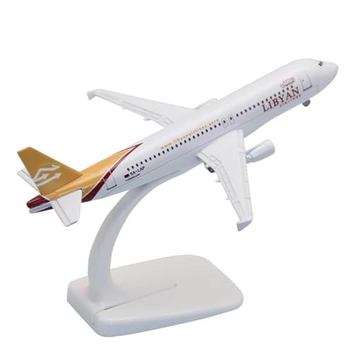 Modelo de avión de aviación A320 libio de 16cm el regalo ideal de metal para coleccionistas
