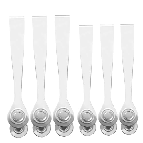 SOLUSTRE Practical 6 Piece Food Tongs Stainless Steel Snail Tong for Home Restaurant Use