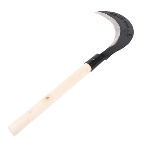 TOGEVAL Herramienta para Deshierbar Mango Acero Manganeso Adaptable para Jardinería Corte Hierba Manual Facilidad Uso