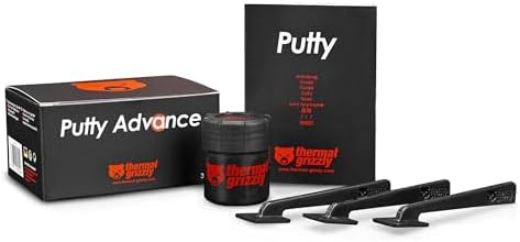 Thermal Grizzly TG Putty Advance – Electrically Non-Conductive Thermal Putty for GPU Modding and Thermal Pad Replacement, 30g