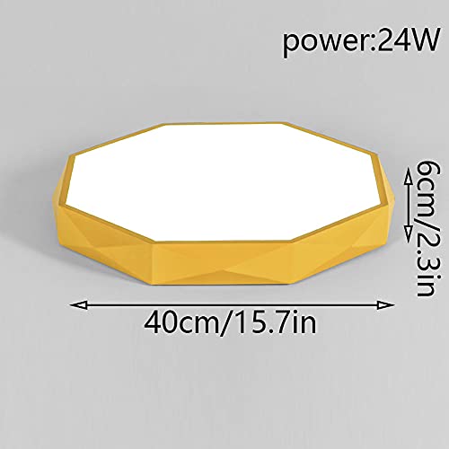 Plafonnier LED 3 couleurs réglables luminaire encastré rose 40cm