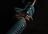 Lyuesword Fully Functional Samurai Katana Sword, 1095 High Carbon Steel,Hand Forged Heat Blade , Full Tang, Razro Sharp, Real Ray Skin,Real Cut Blade
