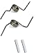 [DA81-01345B Spring OEM Mania] DA81-01345B 2-PACK NEW OEM Produced for SAMSUNG Refrigerator French Door Springs and 2 White Sleeve Pin Set Replacement Part