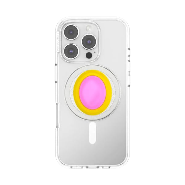 PopSockets Agarre para teléfono MagSafe, Soporte magnético, Color Rosa