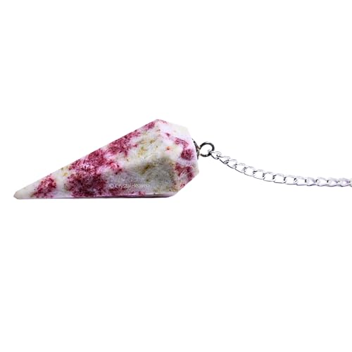 Image of Cinnabarite Pendulum Dowsing Tool - Natural Crystal Pendulum for Spiritual Guidance - Premium Dowser Pendulum for Accurate Divination and Energy Healing - Perfect for Energy Healing and Chakra Balancing - Handcrafted with Precision and Elegance