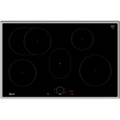 NEFF BTX48PIB0, Einbau-Herd-Set bestehend aus B2CCJ7AK3 Herd, 60 x 60 cm, Pyrolyse und EasyClean Selbstreinigung, Air Fry & T58SHF1L0 Induktionskochfeld, 80 cm, Bräterzone, Twist Touch