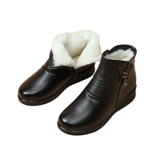 Susenstone Femmes Bottes de Neige Chaud Fourrure Impermeable Antidérapant Bottines Chausson Doublure Boots Chaude Bottines Imperméables Bottes Fourrées...