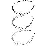 カチューシャ メンズ レディース 【痛くない・しっかり留まる・7つ組み合わせセット】 2・３本セット 防錆メッキ ヘアバンド 髪飾り ヘアアレンジ 前髪止め 保護ゴムあり 調節可能 スプリング 波型 スプリング シンプル かっこいい 洗顔 スポーツ 男女兼用 (3枚セットF)