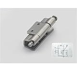 Plug Type Removable Hinge Distribution Box Cabinet Stainless Steel Concealed Hinge Industrial Chassis Rittal Cabinet Small Hinge 1Pcs(Stamping Stainless)