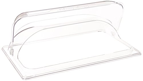 Winco Polycarbonate Dome Flip Cover, Full Size, Medium, Clear