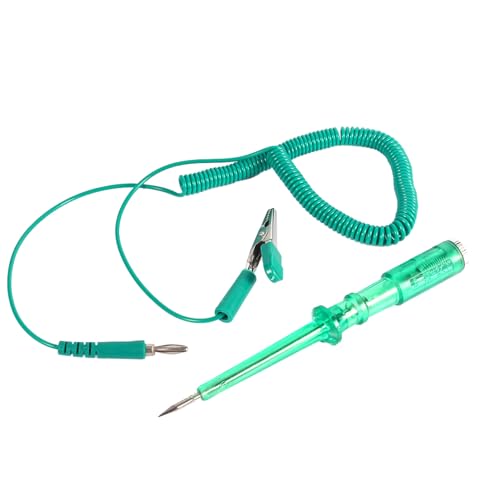 Circuit Tester, Vehicle Test Pen Pencil with No Heat in Operation for Automobile, Motorcycle, 6V 12V 24V (Green)