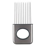 Giwnhvx - Soporte para cebollas y verduras para cortar patatas de acero inoxidable con horquilla, removedor de cocina, herramienta de ayuda, picadora de corte