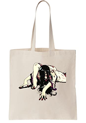 Girl Horror Not To Look To Death Symbol - Bolsa de lona