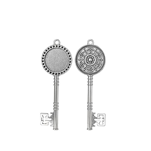 NFEGSIYA bandejas de Bisel en Blanco con Base 5pcs Mariposa Vintage Cabochon Base Cameo 20mm Configuración Colgante en Blanco for la joyería de Resina de Bricolaje Hallazgos de Accesorios