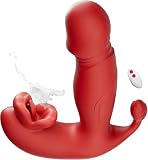 Updated Wearable App Controlled Adult Tools for Women with 18 Powerful Modes Rabbit Toys with Thrusting Tongue Hands-Free Personal Pleasure Toys for Women