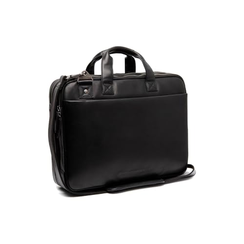 Sac ordinateur cuir The Chesterfield Brand Iseo noir élégant et durable