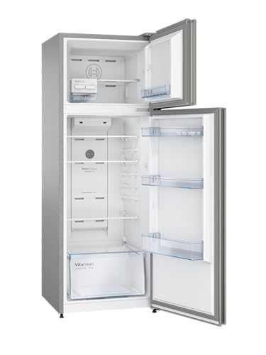 Image of Bosch 269L, 2 Star, Free-Standing Frost Free Double Door Refrigerator | XL Fridge Space | Easy Touch UI Panel | Super fast Cooling and Freezing | 18 Hrs Cooling Retention (CTN29S02NI, Shiny Silver)
