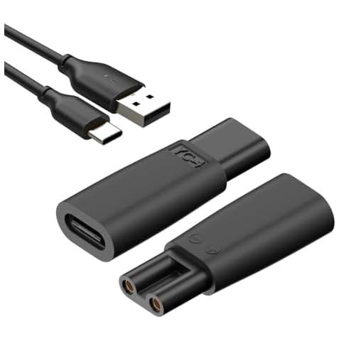 ZJKJHJY TYPE-C Charging Cable Compatible with VIKICON/Ufree/Brightup/Finishing Touch Beard Trimmer All-in-one multifunctional grooming kit Hair Clippers USB Cable Cover