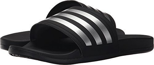 adidas Men's Adilette SC, Core Black/Matte Silver/Core Black, 8
