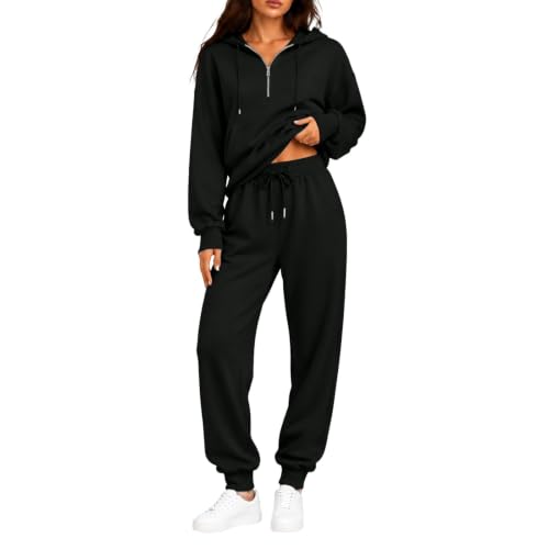 Sweat Suits For Womens 2 Piece Hoodie Joggers Sweatpants Matching Tracksuit - image 2