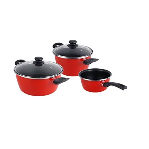 Magefesa Grana - Batería De Cocina 5 Piezas. Material Acero Vitrificado Exterior Rojo. Antiadherente Bicapa Reforzado. Apta Para Todo Tipo De Cocinas, Especial Inducción. 50% De Ahorro Energético.