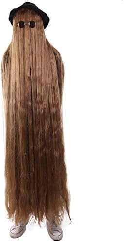 HPO Men's or Women's Dapper Creature Playboy Wig Collection, Long or Short Styles, Brown (Extra Long)