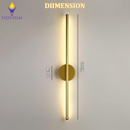 Image of fizzytech LED Wall Highlighter Light, Modern Decorative Wall Lamp with 3 Colour Changing Modes, Waterproof Designer Wall Sconce for Living Room, Bedroom & Hallway