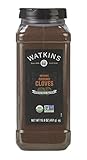 Watkins Gourmet Spice, Organic Ground Cloves, Bulk Food Service Size, 15.9 oz (Pack of 1)