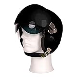 casco para piloto de avion  Ferromil MIG 2-V Flight - Casco de piloto jet de combate F-15 F-16 (negro)
