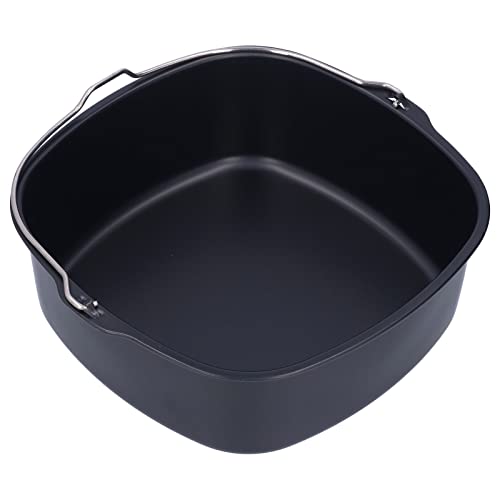 Hapivida Heißluftfritteuse Zubehör,8''/22cm Quadratische Kuchenform Backformen Fritteuse Backform Cake Pan Pizzaform Brotbackkorb Luftfritteuse Zubehör für HD9925, HD9860, HD9905/01(22cm) – Bild 8