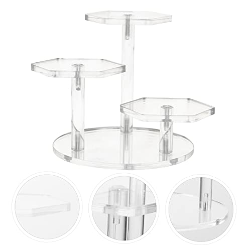 Cabilock 1Pc Transparente Rack De Exibição De Escada Palete De Maquiagem Organizador De Óculos De So