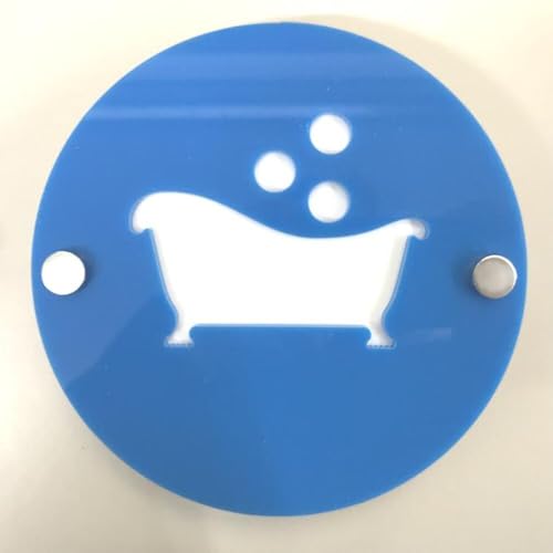 Panneau rond flottant 30 cm Bath & Bubbles pour casser la monotonie du carrelage
