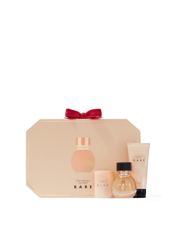 Miniatura 3 de Victoria's Secret Bare - Juego de regalo de 3fragancias Eau de Parfum de 1.7onzaslíquidas, loción de viaje y vela